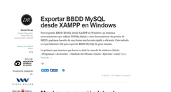 Desktop Screenshot of danielrivas.es